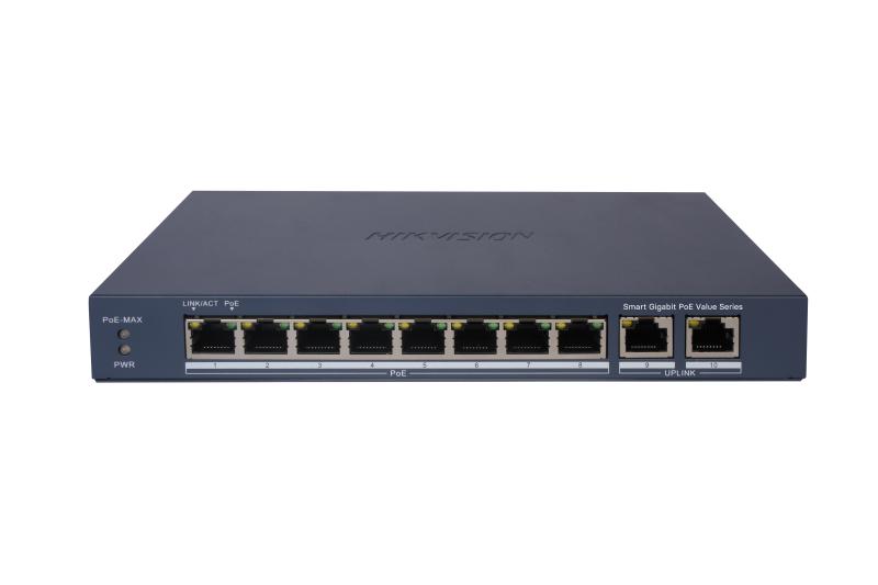 8port gigi Hikvision DS-3E1510P-EI/M - Image 1